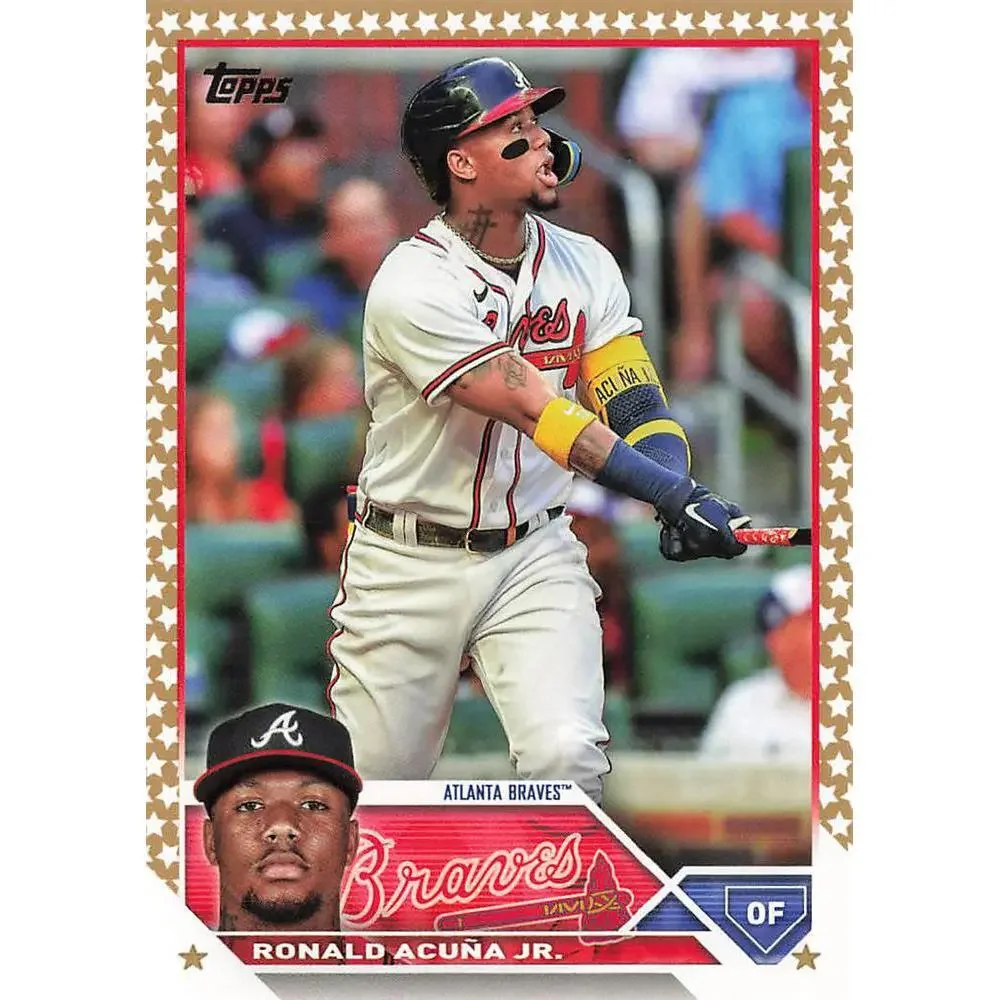 2023 Topps Gold Star Ronald Acuna Jr. #150 Atlanta Braves